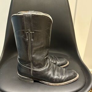 Vintage black cowboy boots